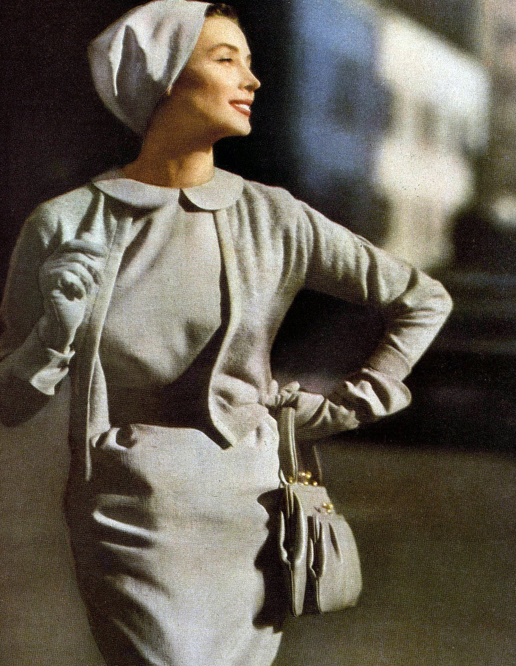 Harpers Bazaar, February 1957. Photographer: Lillian Bassman.