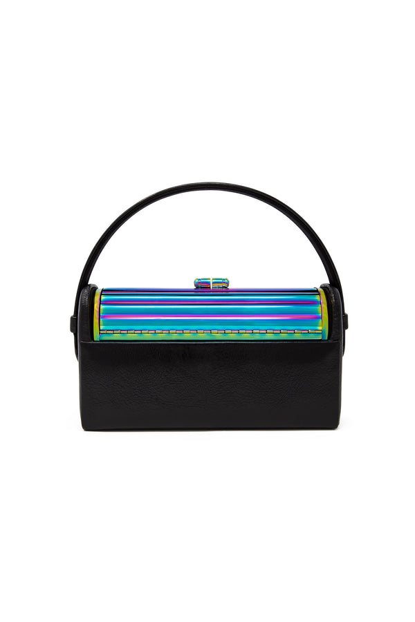Iridescent Régine Minaudière with Black Leather Case