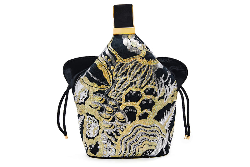 Kit Bracelet Bag in Gold Art Disco Metallic Lurex Jacquard
