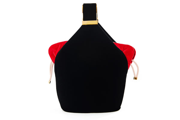 Kit Bracelet Bag in Black Velvet