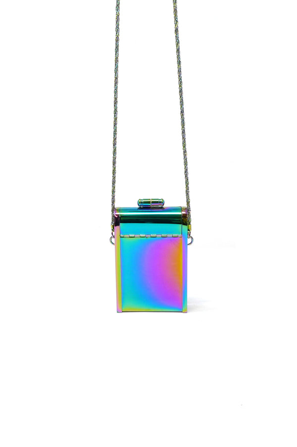 Oil Slick Tubular Aureta Mini Minaudière