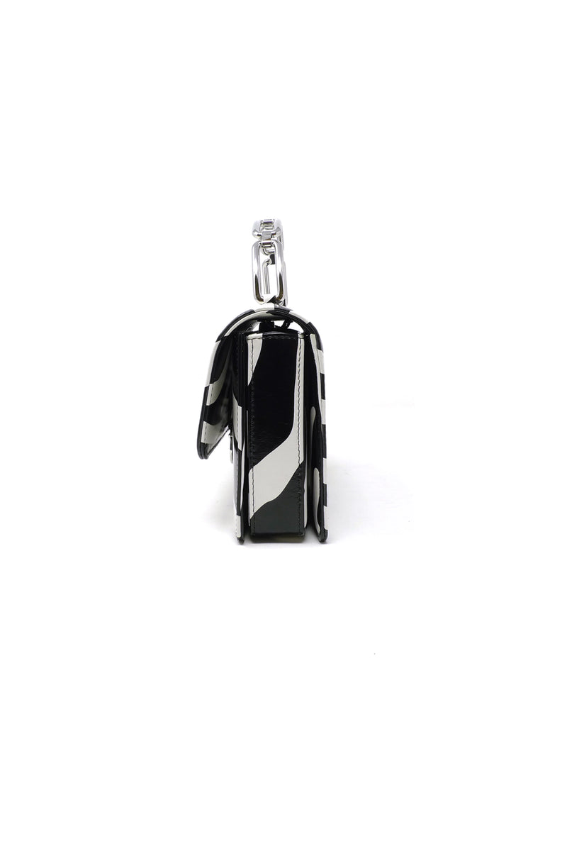Lynx Top Handle Bag in Zebra Printed Leather