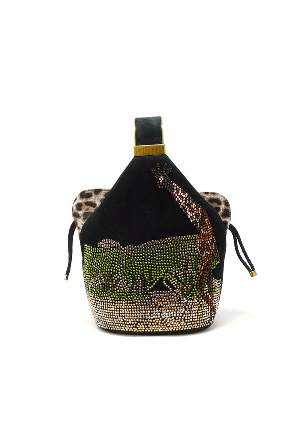 BIENEN DAVIS x AURETA Kit Bracelet Bag with Giraffe Swarovski Crystal Detail