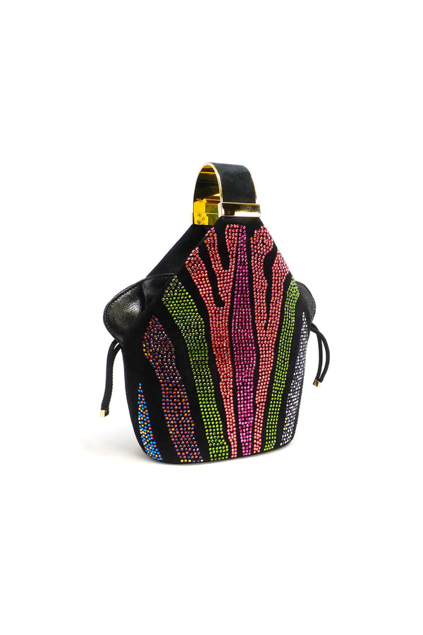BIENEN DAVIS x AURETA Kit Bracelet Bag with Zebra Swarovski Crystal Detail