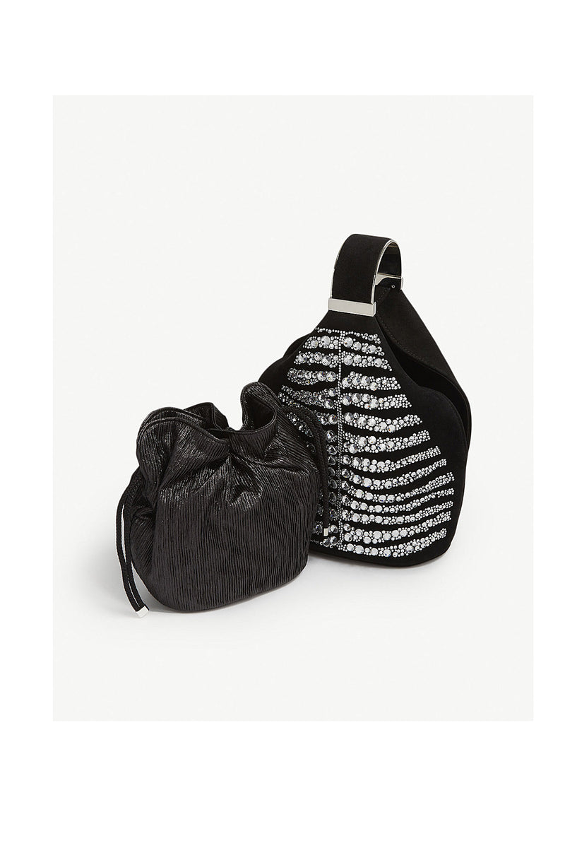 BIENEN DAVIS x AURETA Kit Bracelet Bag with Silver Zebra Swarovski Crystal Detail