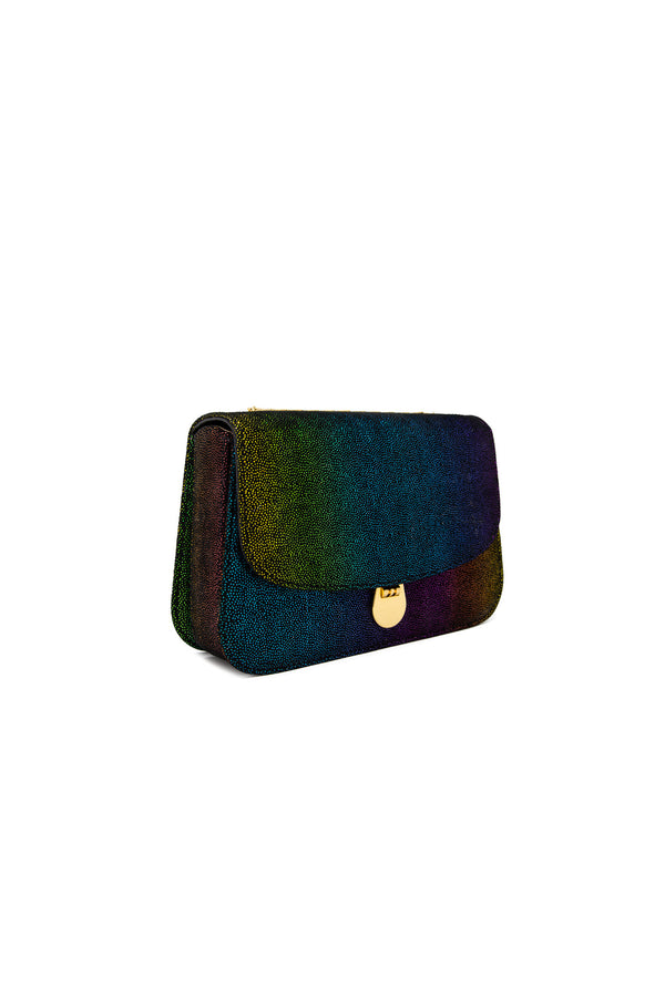 Sabi Shoulder Bag in Rainbow Leather